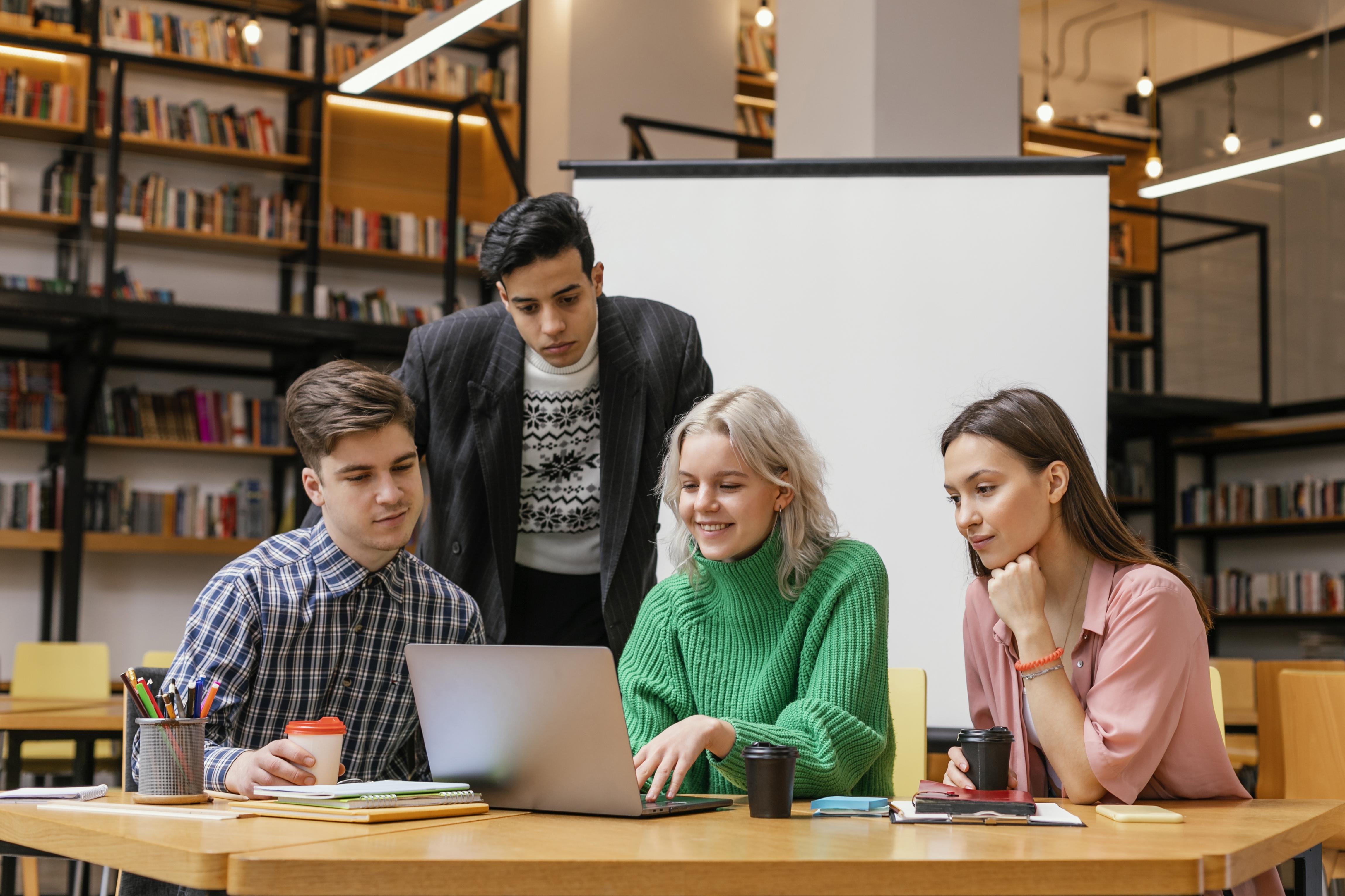 Students learning